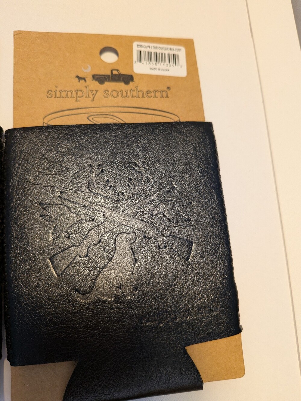 Simply Southern Faux Leather Can Cooler Cozy Sleeves—Choose One Style - Picture 4 of 5